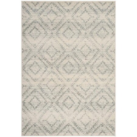 Safavieh Adirondack Power Loomed Round Area RugIvory & Light Blue 6 x 6 ft. ADR131T-6R